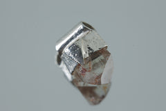 Tiny Terminated Australian Gem Topaz Stack Pendant, Organic Textured Sterling Silver, Throat Chakra, Clarity, Communication, Unique Gift