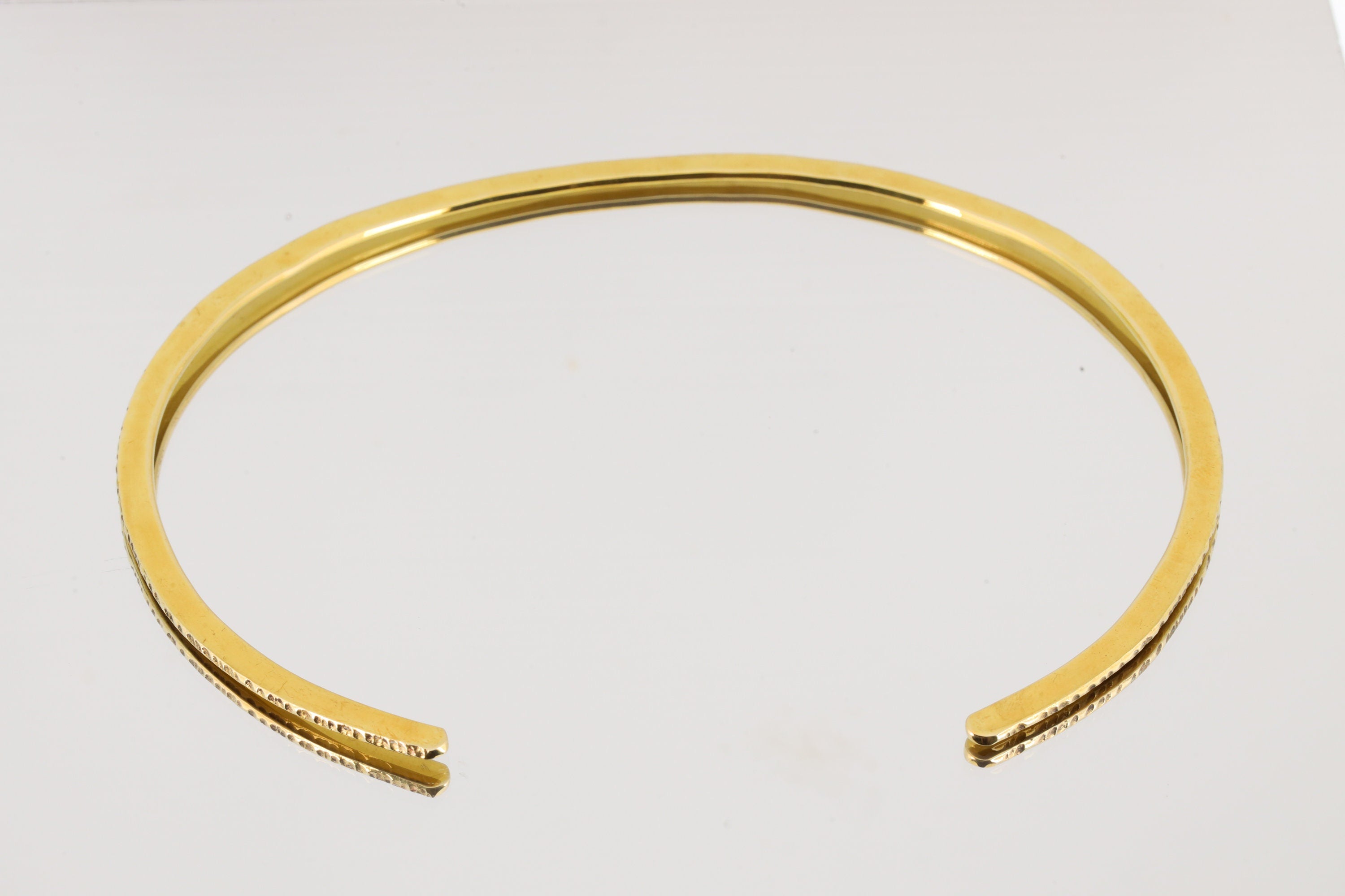 Tribal Textured Gold Plated Brass Cuff, Golden Neck Collar, Open Choker, Boho Vibes Throat Cuff, Authentic Self-Expression