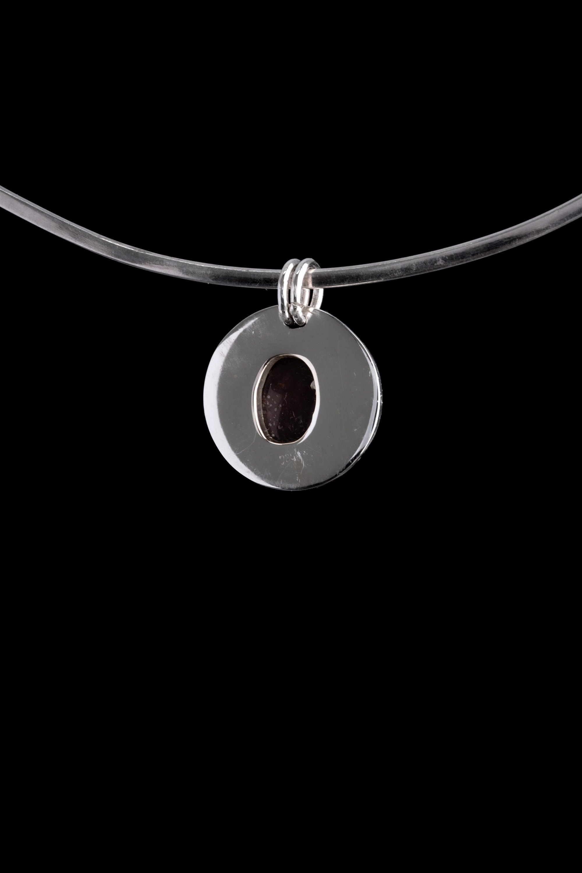 Ruby Cabochon Sterling Silver Pendant: Heart Chakra Gemstone