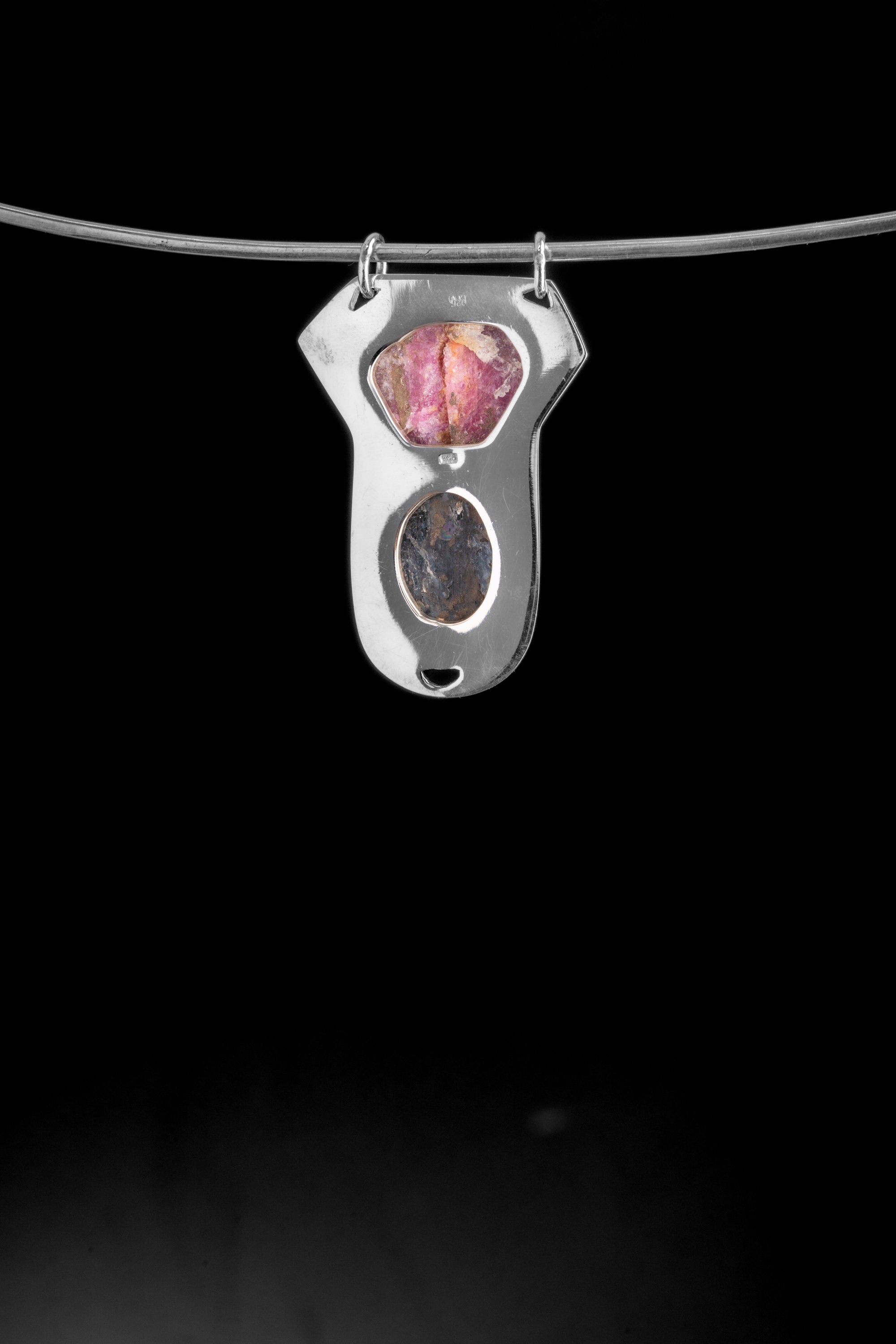 Record Keeper Ruby Kyanite Pendant 925 Sterling Silver Necklace Root Heart Throat Chakra Gift