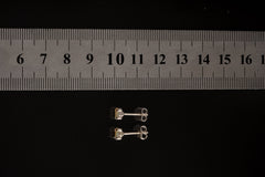 Ethiopian Opal Stud Earrings: 925 Sterling Silver Claw Setting