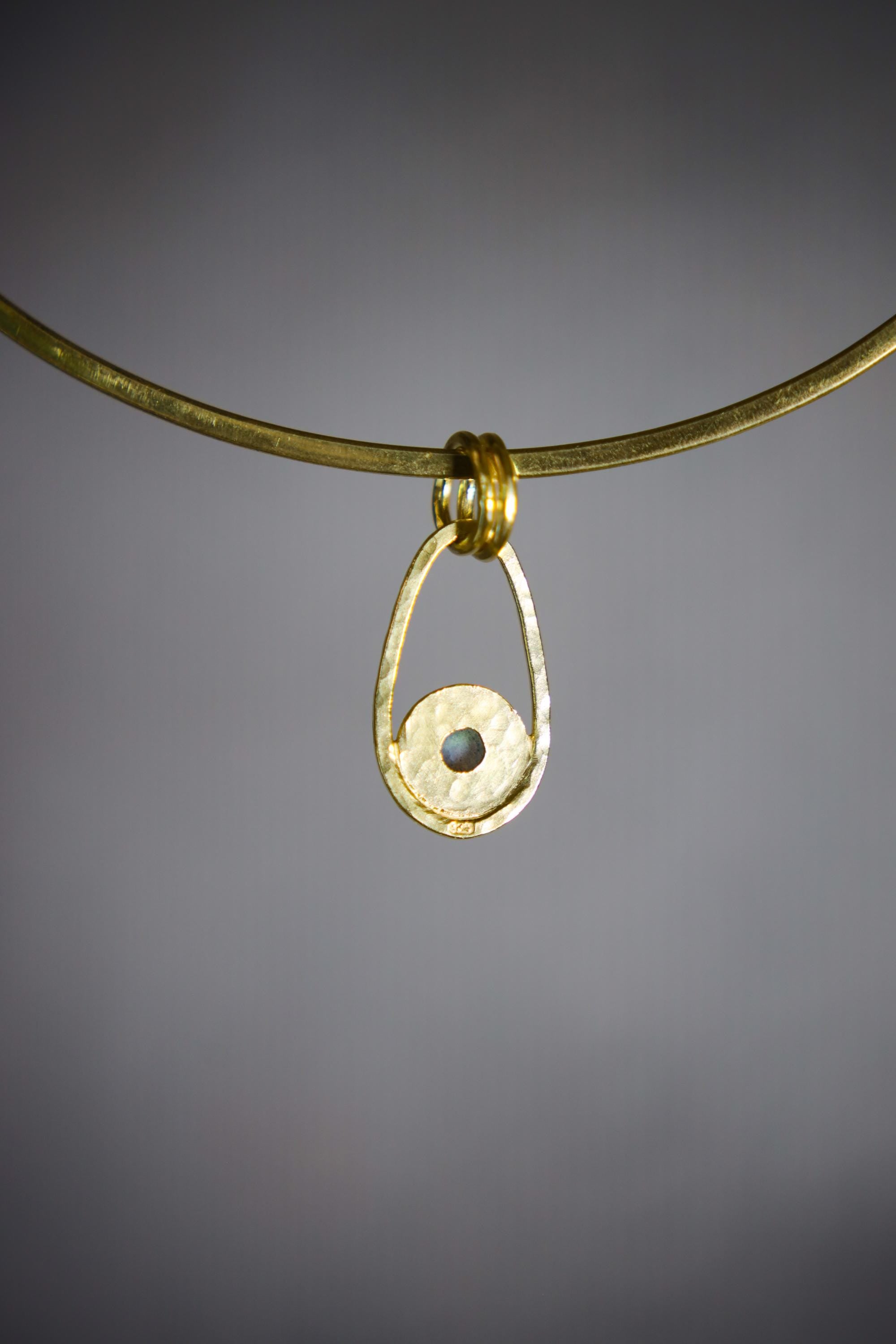 Labradorite Sun Moon Pendant 925 Silver 18k Gold Plated Rainbow Crystal Pisces Zodiac Jewelry Gif11