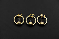 Gem Grade Terminated Himalayan Tourmaline Pendant, Textured, 18k Gold Plated Sterling Silver, Heart Chakra, Libra/Virgo, Unique Gift