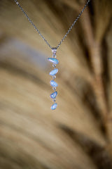 Australian Opal Sterling Silver Pendant: Zircon Accent, Organic Texture