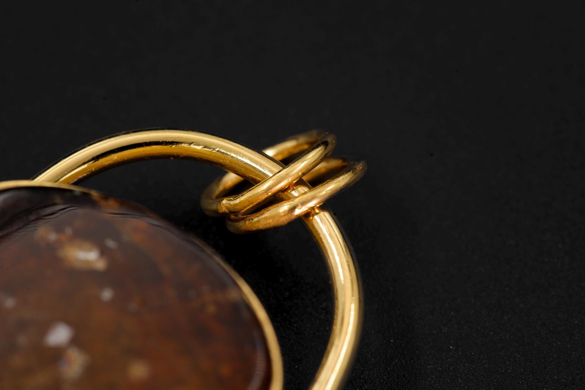 Brown Dravite Tourmaline & Blue Moonstone Pendant, 925 Silver 18k Gold Plated, Organic Texture, Chakra Healing, Christmas Gift Jewelry