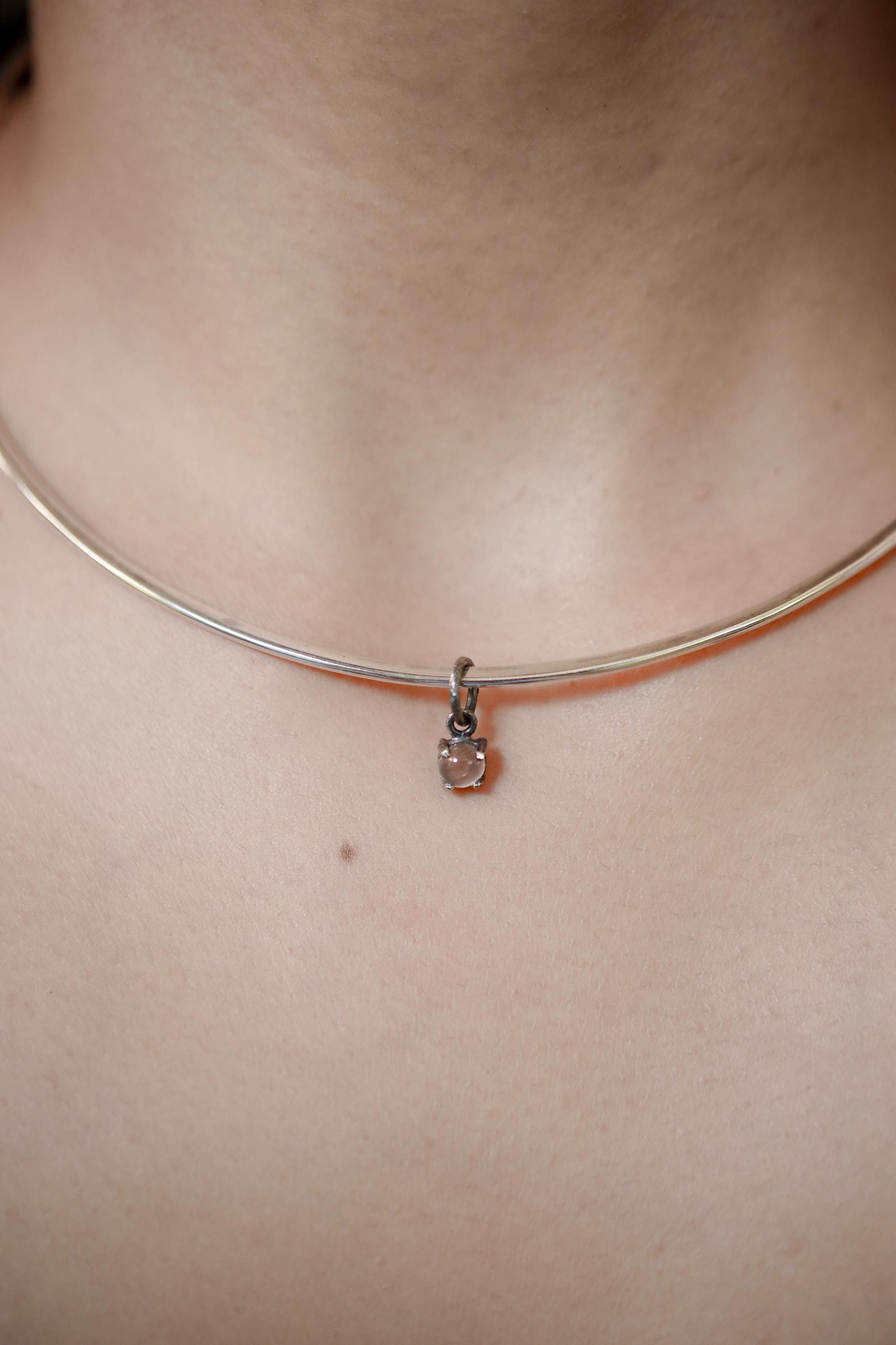 High Grade Oval Cats Eye Moonstone Pendant, Sterling Silver, Oxidized Hammer Texture, Protective Energy, Intuition & Balance Jewelry