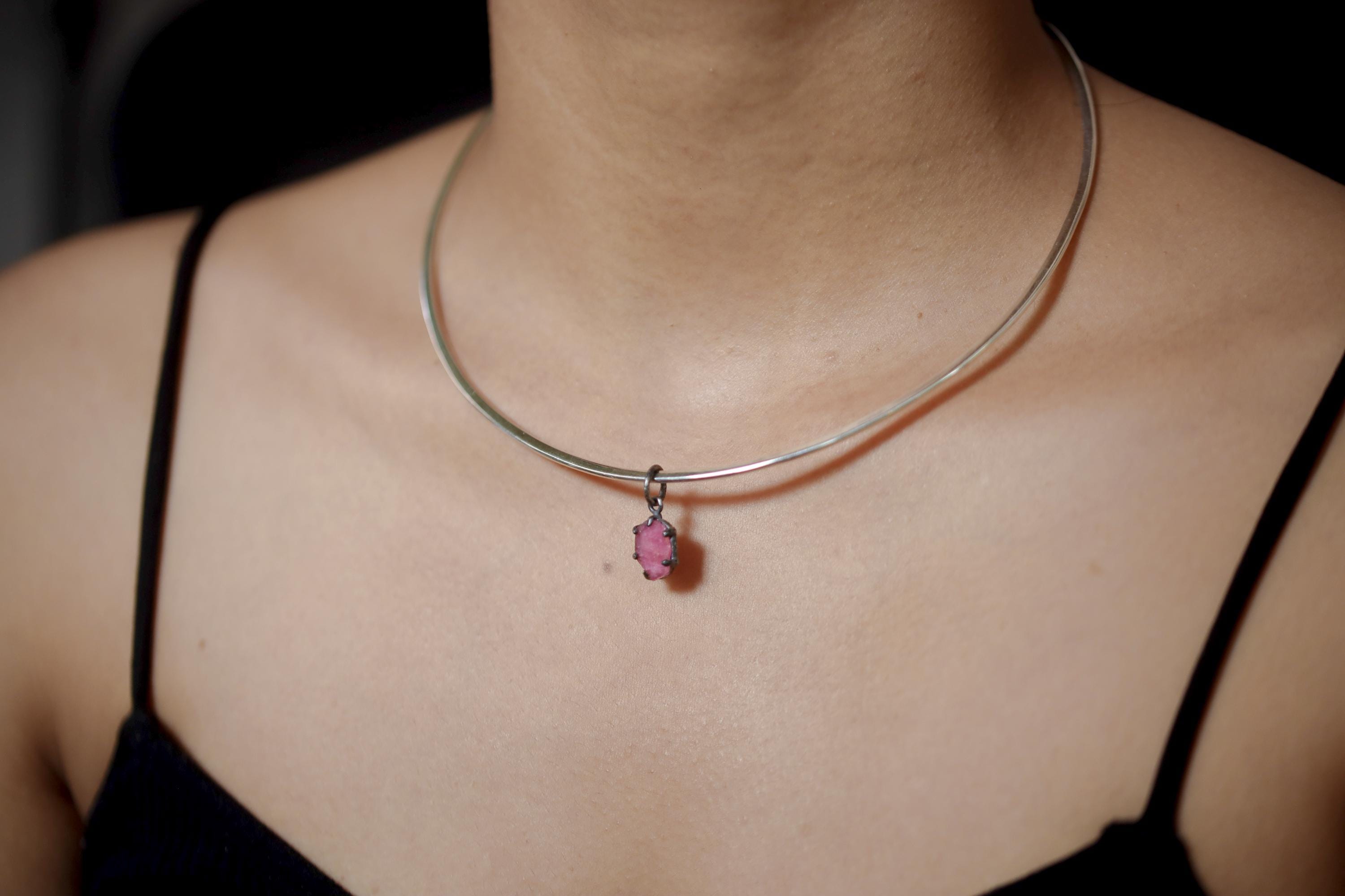 Cambodian Ruby Pendant, 925 Silver Claw Setting, Root Chakra Jewelry