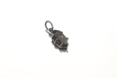 Tibetan Petroleum Inclusion Quartz Pendant High Grade Tabular Crystal Oxidised Silver Claw Setting Crown Chakra Jewelry