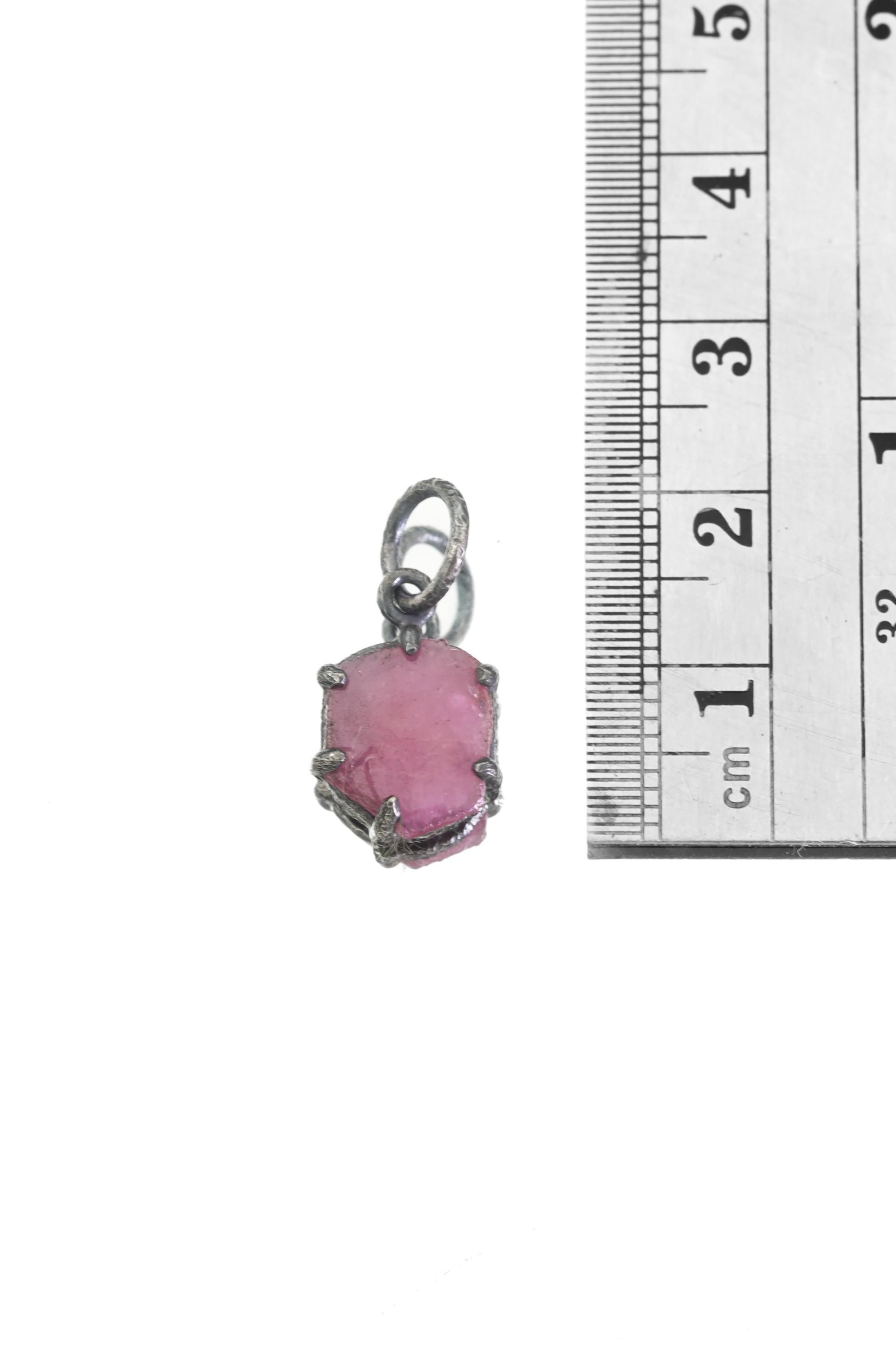 High Grade Natural Gem Ruby (Corundum) Pendant, Cambodia Origin, 925 Silver Claw Setting, Root Chakra Jewelry, Strength & Passion Talisman