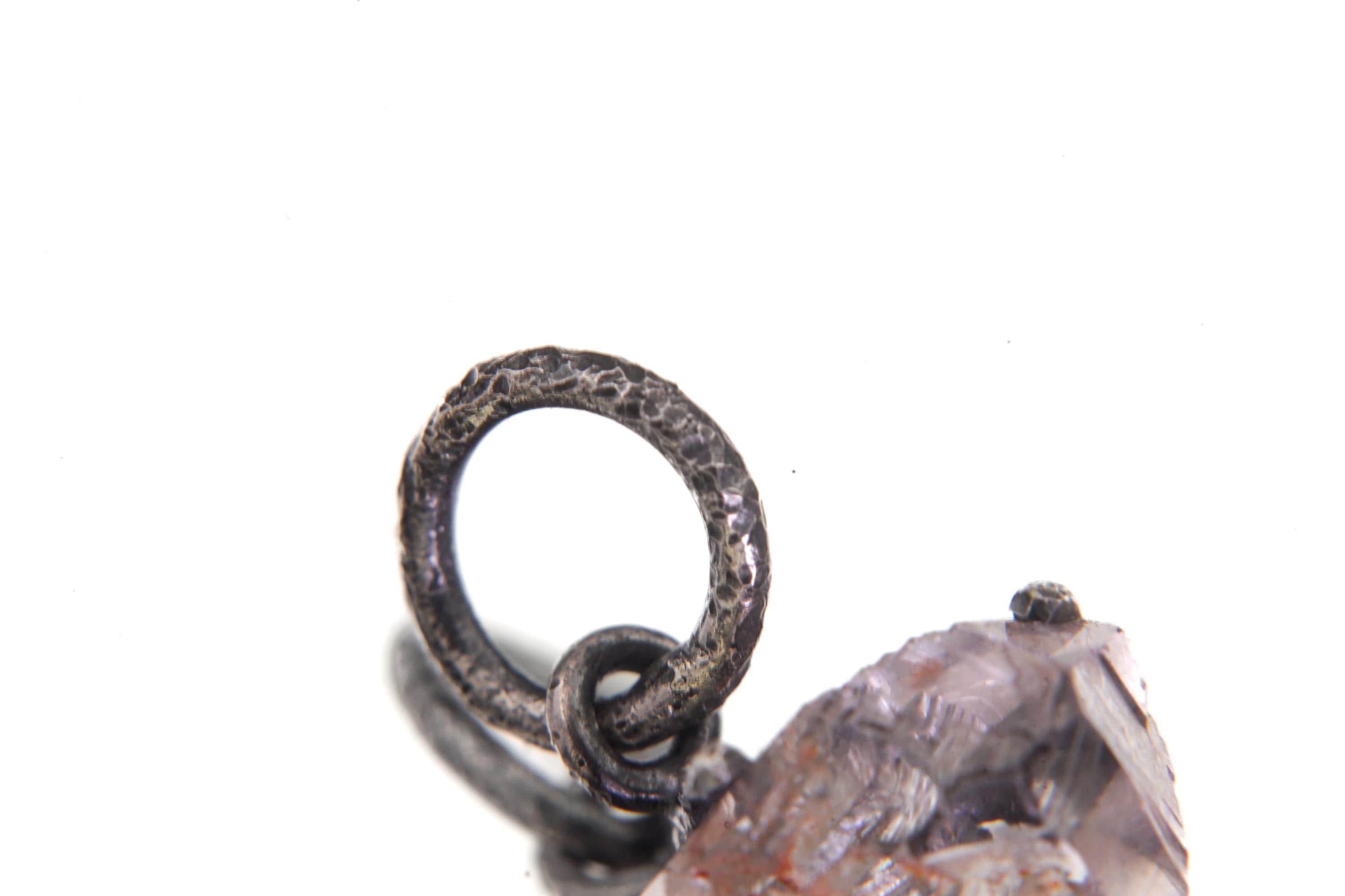 Twin Double Terminated Herkimer Diamond Pendant Sterling Silver, Raw Quartz Crystal Necklace, Crown Chakra Energy Zodiac Gemini Aries Gift