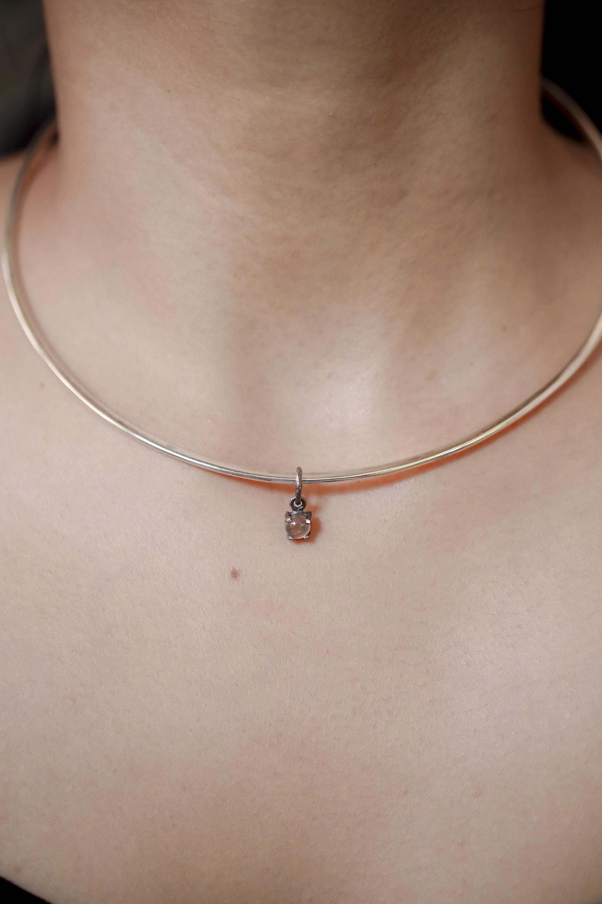 High Grade Oval Cats Eye Moonstone Pendant, Sterling Silver, Oxidized Hammer Texture, Protective Energy, Intuition & Balance Jewelry