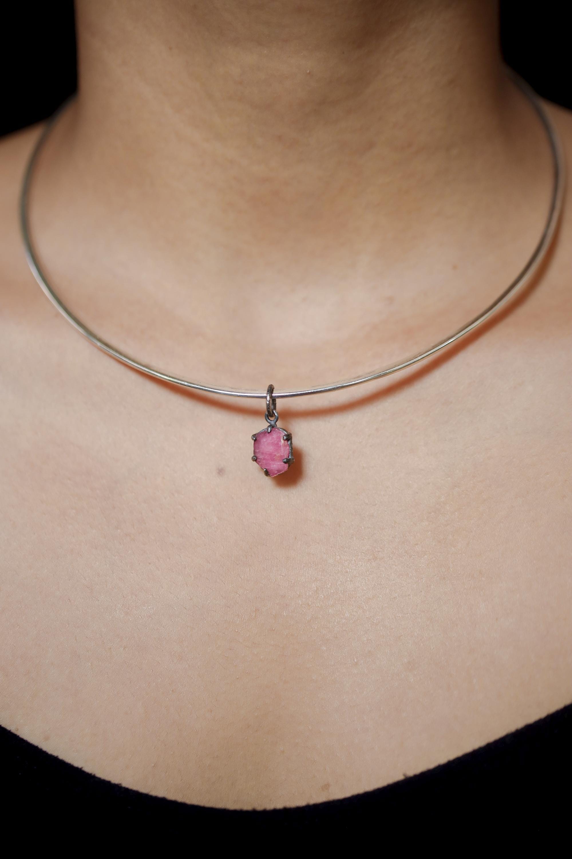 Cambodian Ruby Pendant, 925 Silver Claw Setting, Root Chakra Jewelry