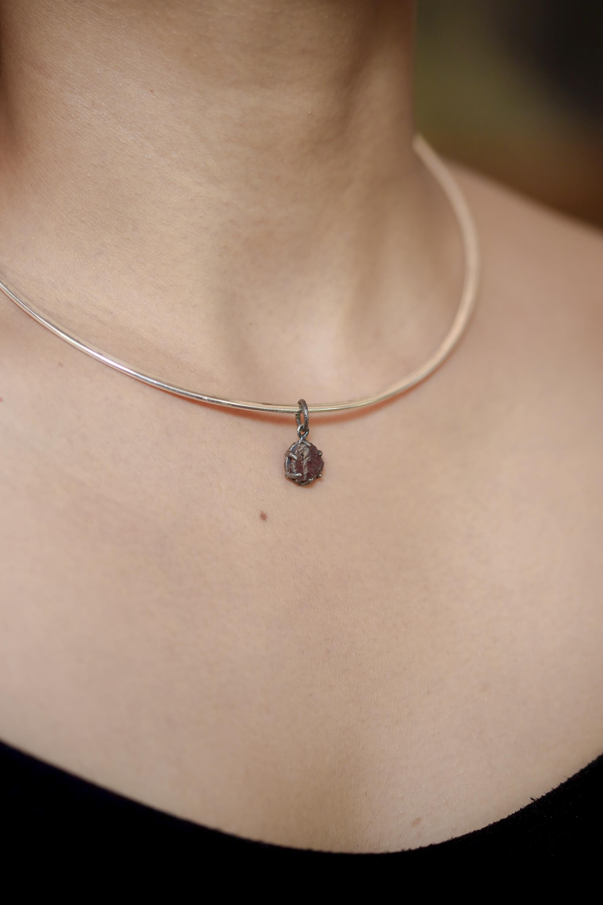 Natural Cambodian Record Keeper Ruby Pendant High Grade Raw Gem Specimen Oxidized Silver Claw Setting Root Chakra Energy Jewelry