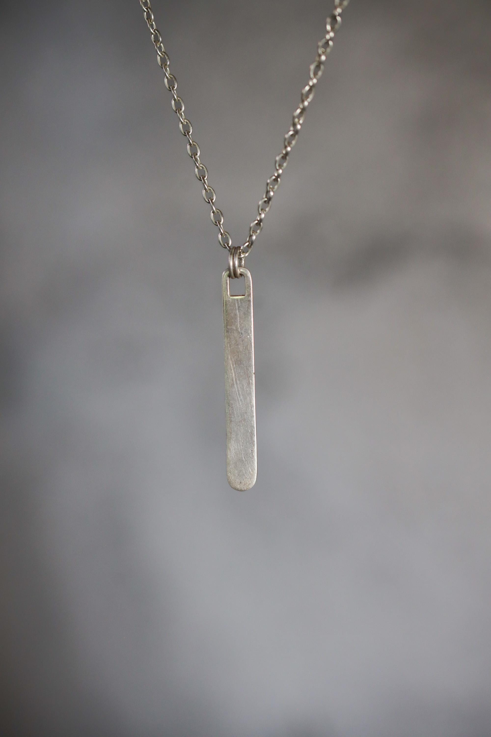 Natural Brown Dravite Tourmaline Wand Pendant, 925 Silver Spoon Design, High Shine Finish, Round Bail, Root Chakra Crystal, Grounding Gift