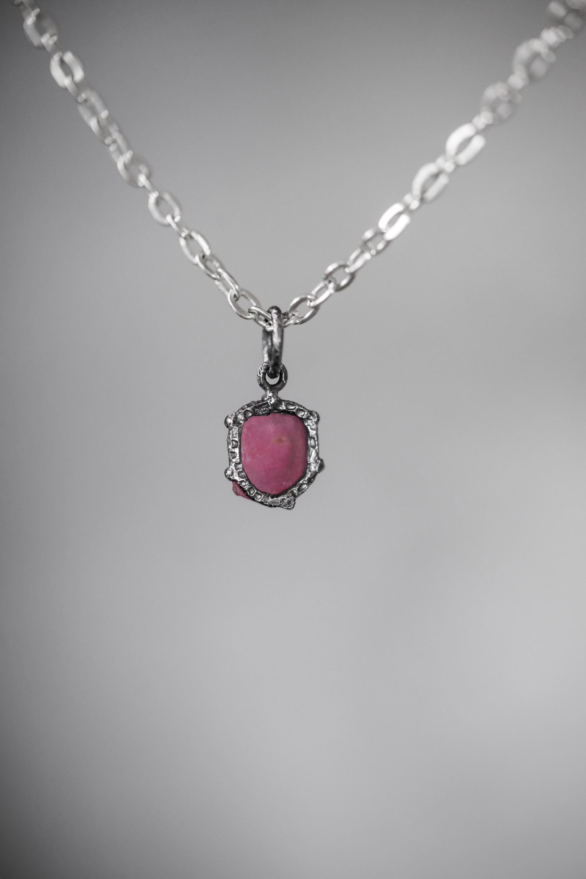 Cambodian Ruby Pendant, 925 Silver Claw Setting, Root Chakra Jewelry