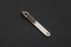 Natural Brown Dravite Tourmaline Wand Pendant, 925 Silver Spoon Design, High Shine Finish, Round Bail, Root Chakra Crystal, Grounding Gift