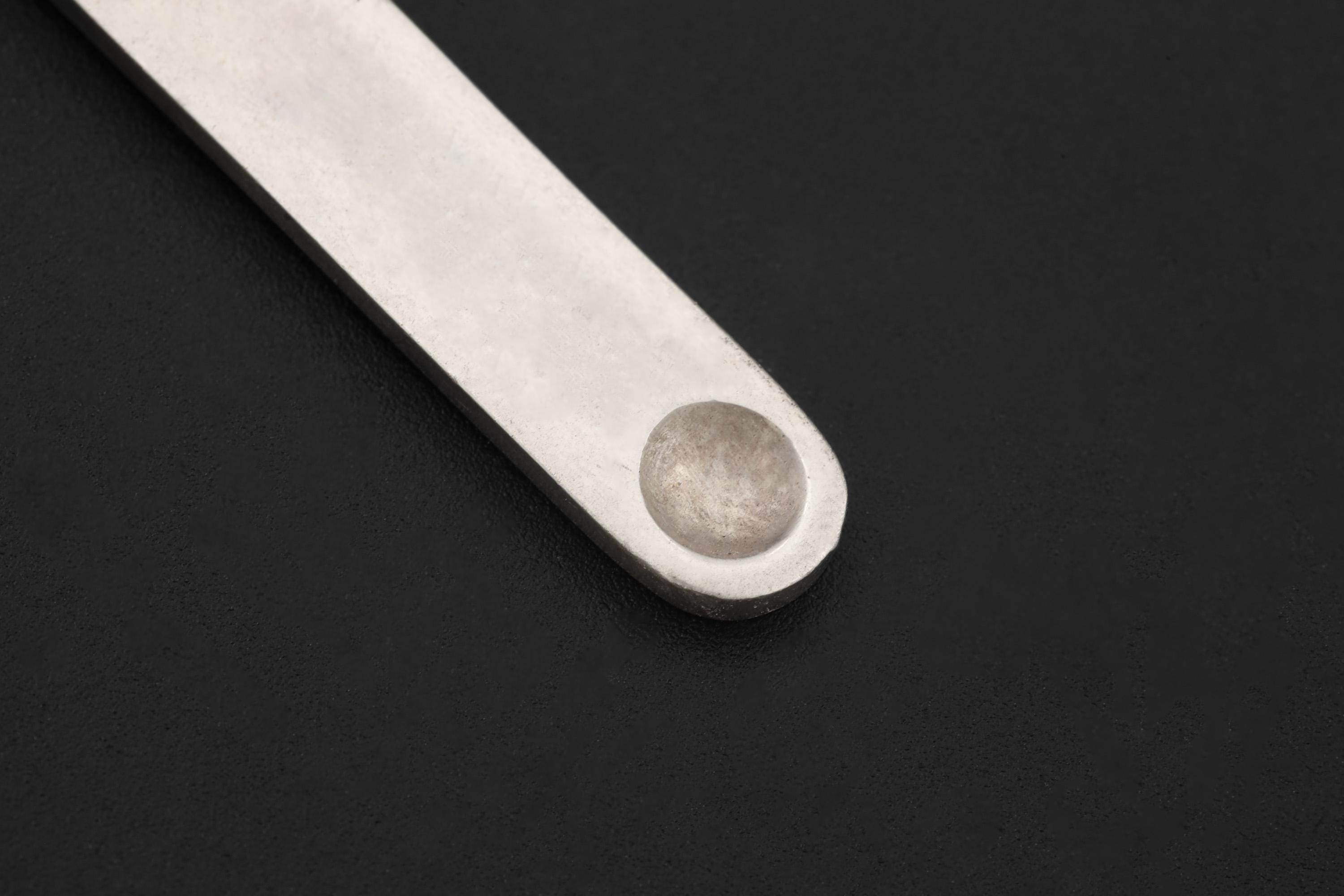 Natural Brown Dravite Tourmaline Wand Pendant, 925 Silver Spoon Design, High Shine Finish, Round Bail, Root Chakra Crystal, Grounding Gift