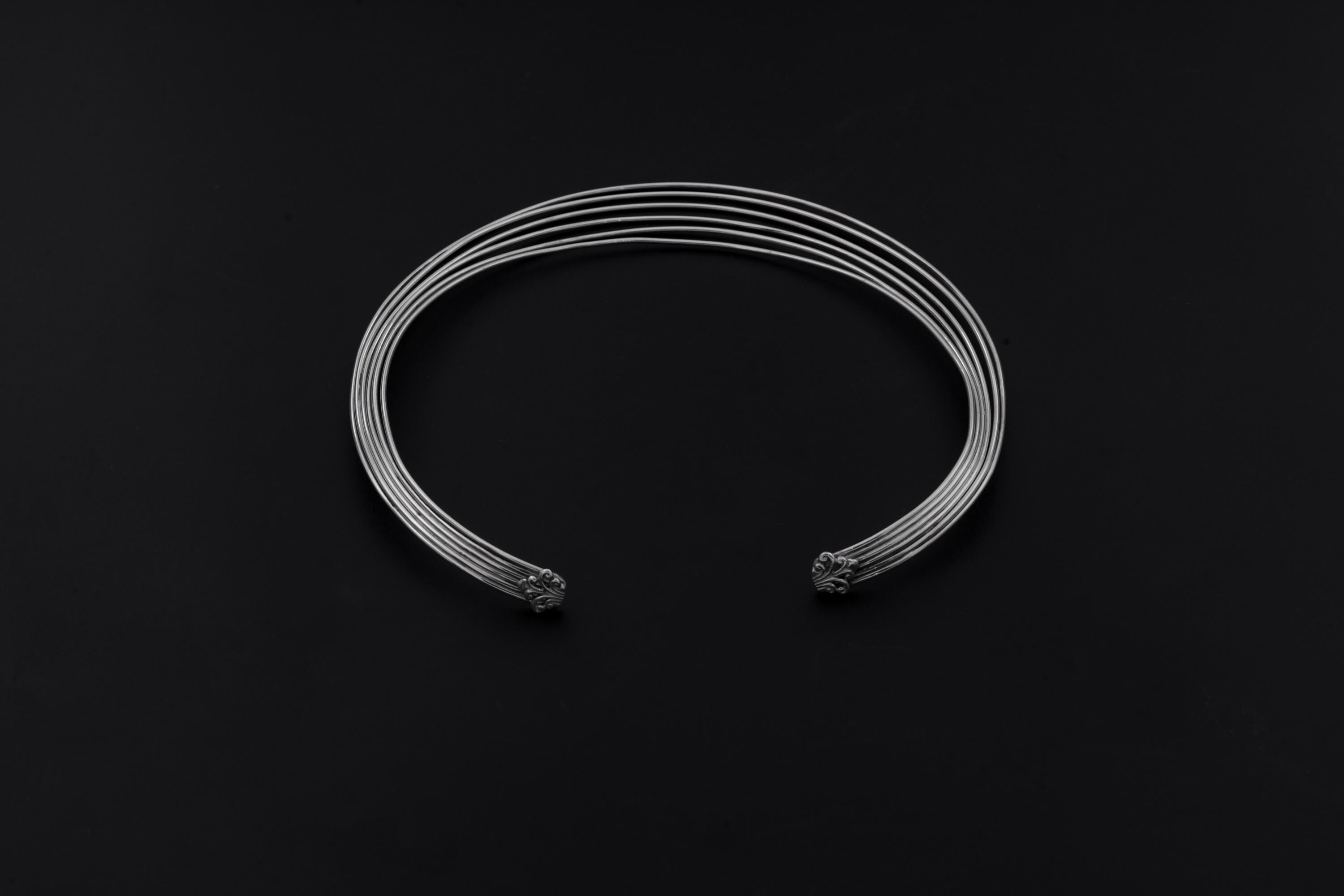 Handmade Sterling Silver Layered Choker - Modern Minimalist Collar