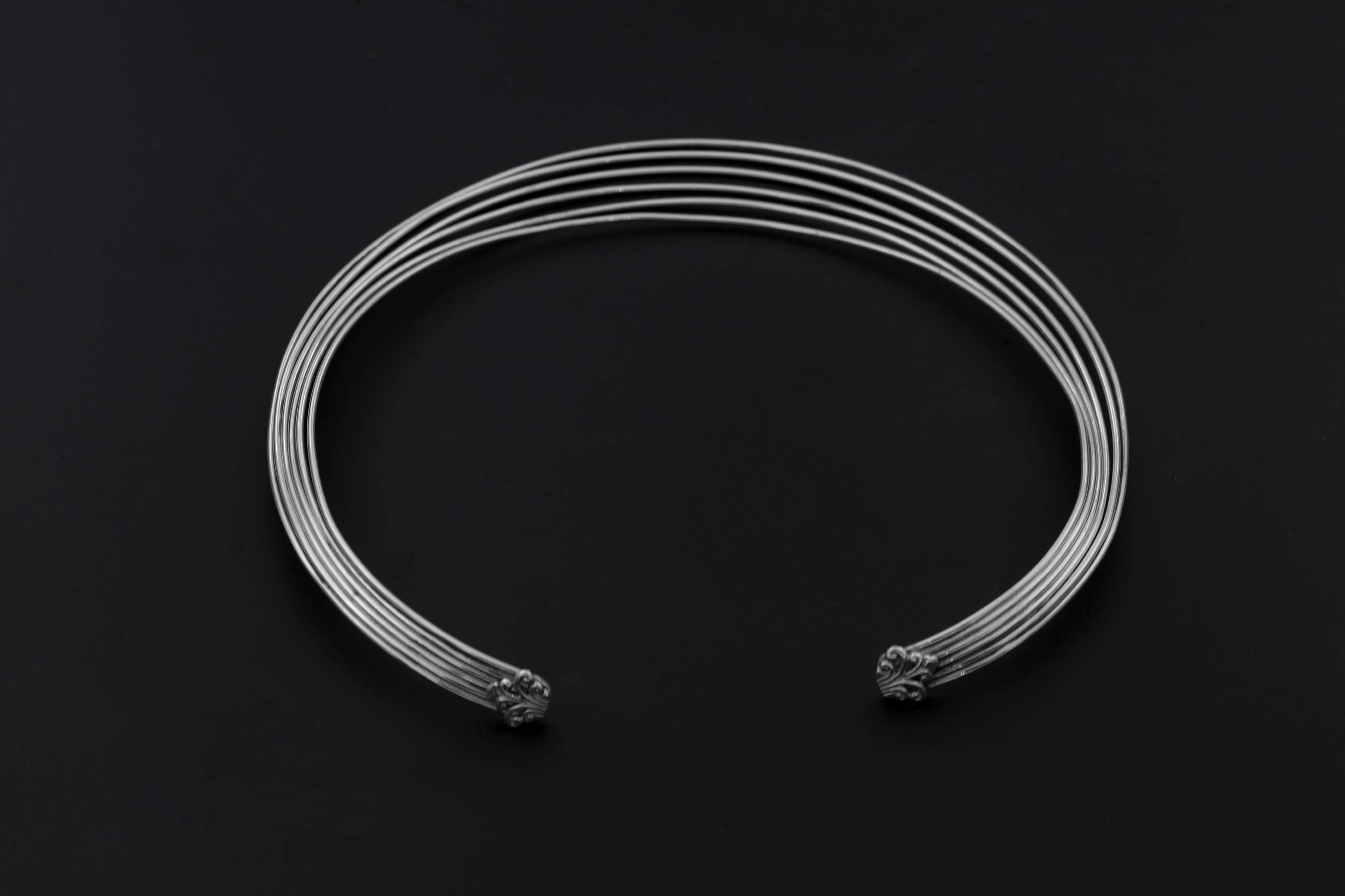 Handmade Sterling Silver Layered Choker - Modern Minimalist Collar