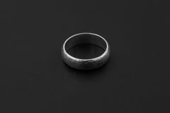 925 Sterling Silver Ring Hammered Band Minimalist Wide Ring High Shine Unisex Everyday Jewelry Size 8 US