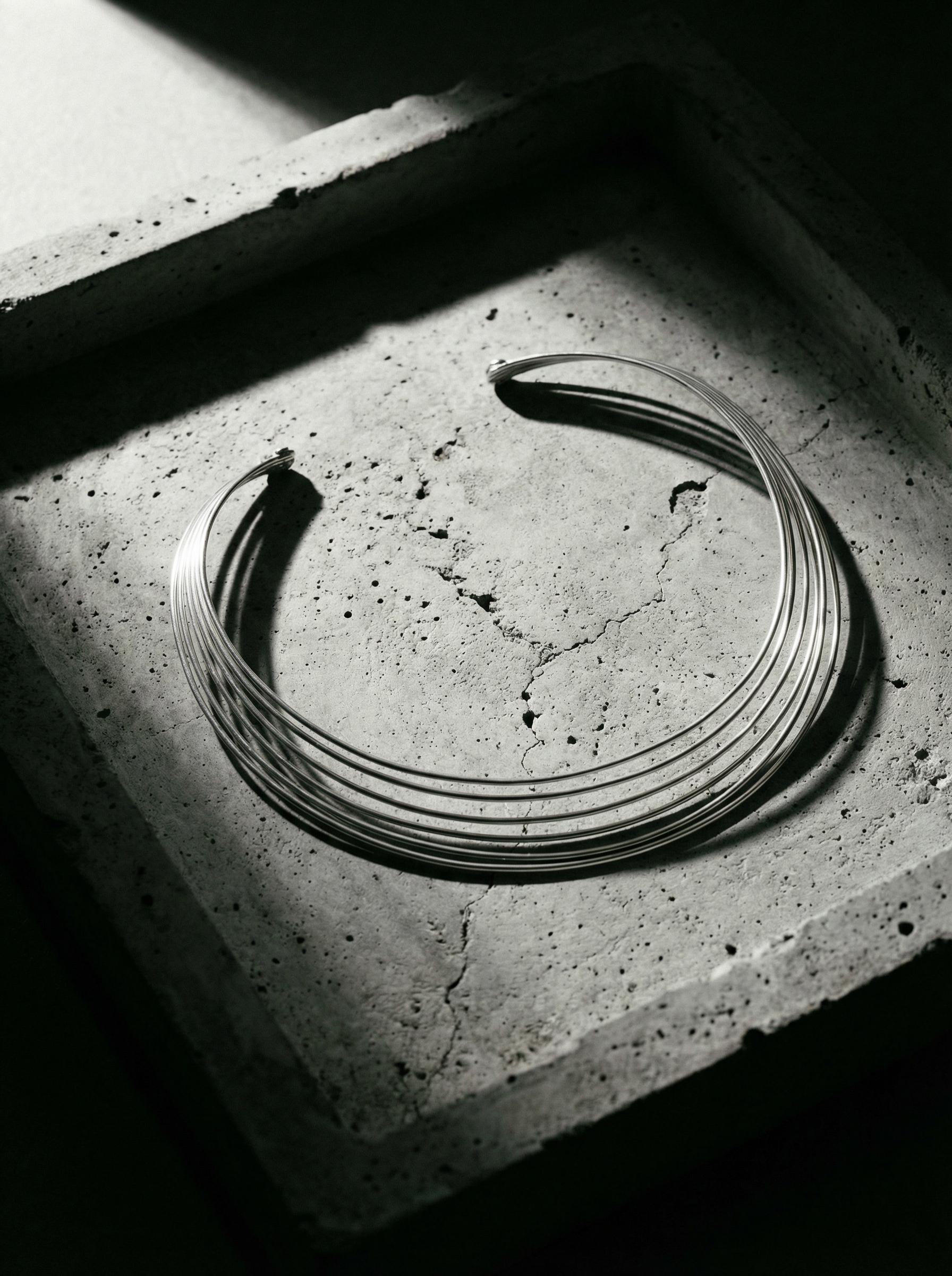 Handmade Sterling Silver Layered Choker - Modern Minimalist Collar