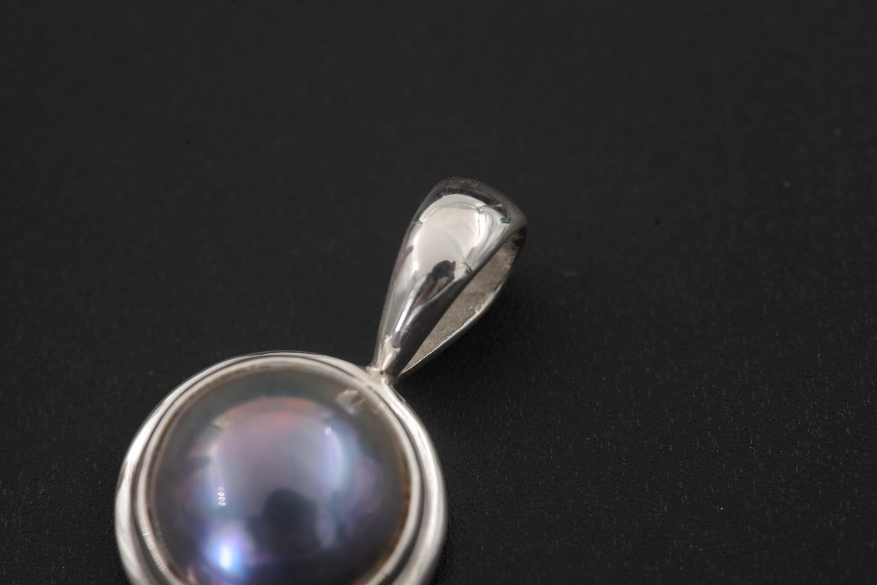 Triple Black Pearl Drop Pendant, 925 Sterling Silver, Elegant Minimalist Ocean Jewelry