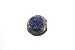 Lapis Lazuli Sterling Silver Shield Pendant: Artisan Third Eye Chakra Jewelry