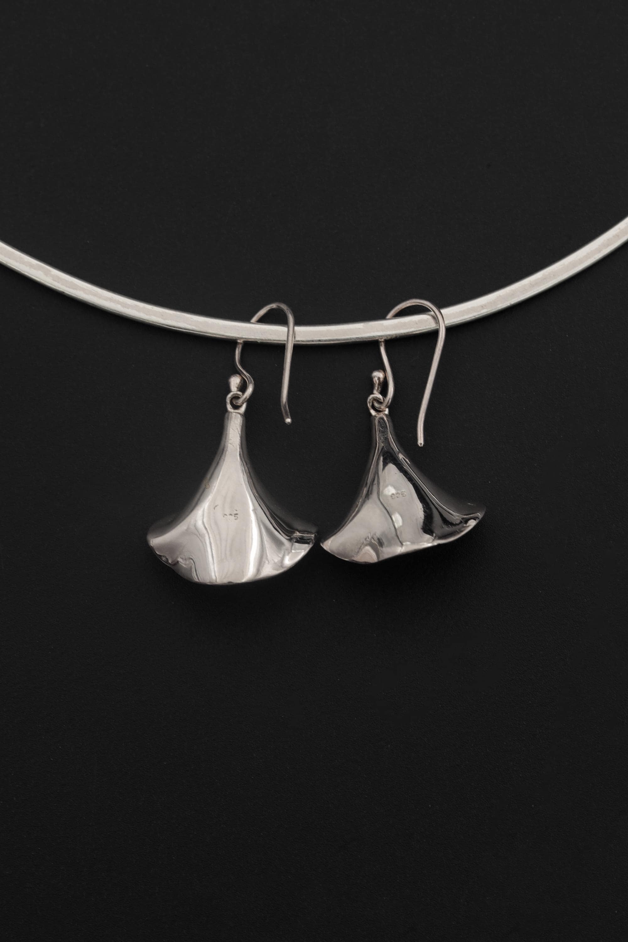 Sterling Silver Pearl Bloom Earrings, Ocean Inspired Dangle Jewelry