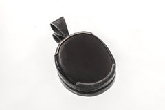 Hammered Sterling Silver Pyrite Pendant: Solar Plexus Chakra, Leo Zodiac