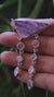 Chlorite Moonstone Rose Quartz Pendant 925 Sterling Silver Dangle Necklace Psychedelic Ocean Talisman