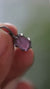Amethyst Cube Pendant 925 Sterling Silver Oxidized Hammer Texture Facet Grade Crystal Crown Chakra Necklace
