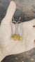 Amber Spinner Earring 925 Sterling Silver Rustic Textured Heirloom Dangle Ancient Resin Solar Plexus Gift
