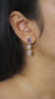 Amethyst Moonstone Sterling Silver Dangle Earrings: Spiritual Chakra Jewelry