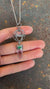 Vera Cruz Amethyst Emerald Pendant 925 Silver Oxidized Brutalist Sphere Third Eye Crown Heart Chakra Necklace