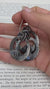 Hammered Oxidized Sterling Silver Moonstone Crescent Pendant: Cancer Zodiac