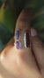 Red Kyanite Ruby Ring 925 Sterling Silver Adjustable Hammered Band Root Sacral Chakra Statement Jewelry Gift