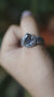 Green Tourmaline Ring 925 Sterling Silver Mens Size 10 Freeform Slice Oxidized Hammered Heart Chakra Jewelry Gift