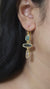 Blue Apatite Petroleum Quartz Earrings 18k Gold Vermeil 925 Silver Raw Crystal Dangles Throat Crown Chakra Gif