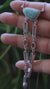 Atlantian Larimar Pendant with Aquamarine, Herkimer Diamond & Vera Cruz Quartz, Sterling Silver, Throat Chakra, Healing Crystals,Unique Gift