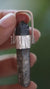 Australian Record Keeper Rainbow Inclusion Citrine Quartz Point Pendant 925 Silver High Shine Finish Hammered Texture Crystal Jewelry