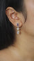 Amethyst Moonstone Stud Drop Earrings 925 Sterling Silver Sand Textured Third Eye Crown Chakra Gift Jewelry