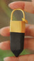 Large Smoky Quartz Necklace 18k Gold Plated Bronze Bail Pendant Root Chakra Protection Crystal Gift