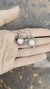 South Sea Pearls - Oxidised Rustick Boho Vibe - 925 Sterling Silver - Intricately Layered & Textured Old World Vibe Earring Pair