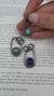 Rainbow Labradorite Sun & Moon Pendant: Oxidized Sterling Silver, Pisces Zodiac