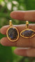 Madagascan Labradorite Pendant: 18k Gold Plated Sterling Silver, Third Eye Chakra