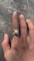 South Sea Pearl Ring 925 Sterling Silver Adjustable Open Back Band White Pearl Unisex Ocean Moon Jewelry Gift