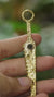 Faceted Garnet Cutter Spoon, 18k Gold Plated Brass Pendant, Ritual Spice Tool, Sculptural Jewelry Gift