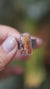 Raw Orange Kyanite Ring 925 Sterling Silver Oxidized Hammered Mens Size 11 Sacral Solar Plexus Chakra Gift