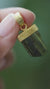 Green Tourmaline Stack Pendant 925 Silver 18k Gold Plated Raw Verdelite Necklace Heart Chakra Layering Gift