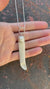 Elegant Large South Sea Pearl Spoon Necklace, Carved Ancient Bone Tool Talisman with 925 Silver Cap for Spice or Ceremonial Use